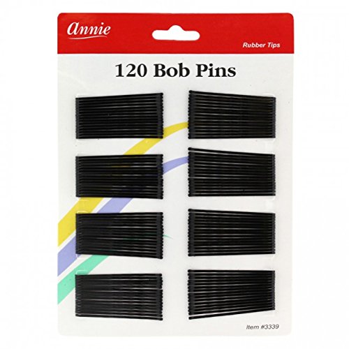 Annie 2" Bob Pins 120 PCS Black