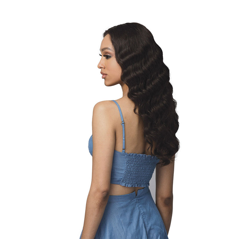 Bobbi Boss 100% Unprocessed Human Bundle Hair 360° HD Lace Wig MHLF516 NAHLA | Hair Crown Beauty Supply