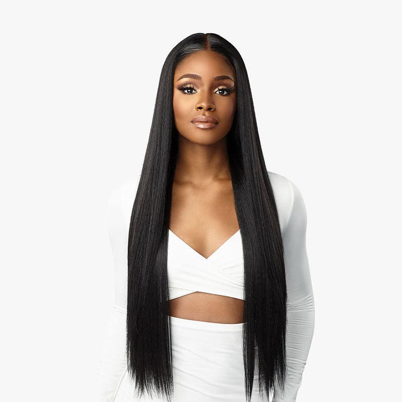 Sensationnel Butta Lace Human Hair Blend HD Lace Front Wig STRAIGHT 32" | Hair Crown Beauty Supply