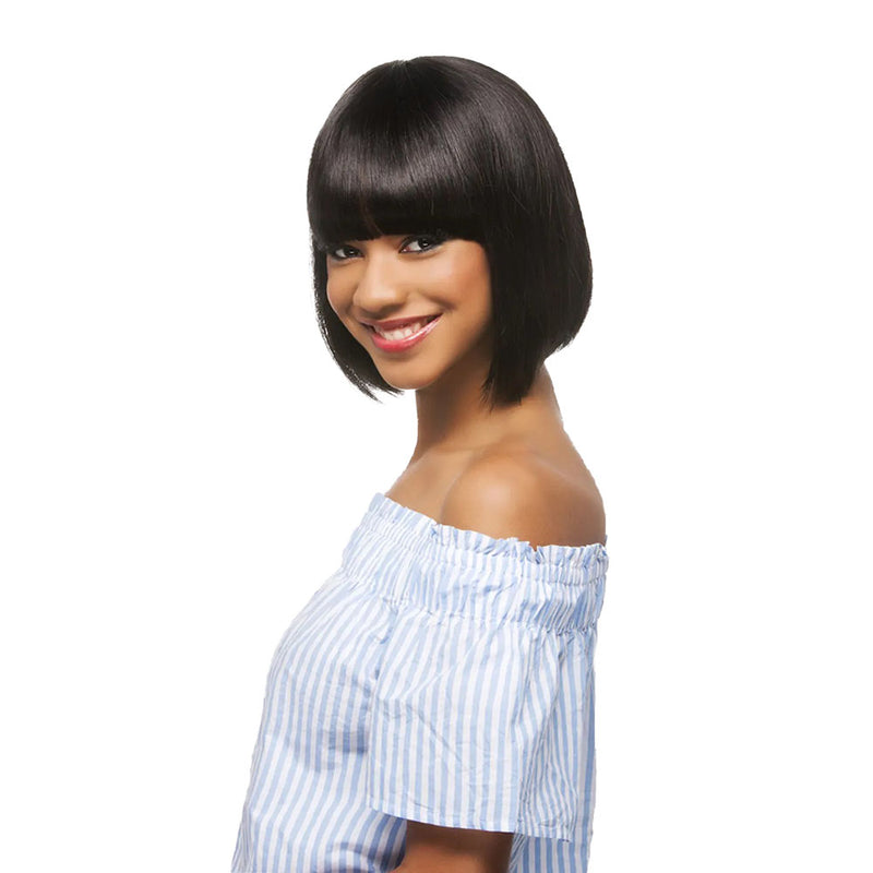Vivica's Natural Brazilian Human Hair Pure Stretch Cap Wig COCO | Hair Crown Beauty Supply