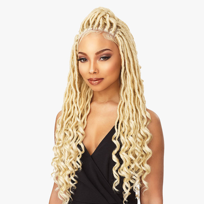 Sensationnel Cloud9 What Lace 4x4 Braided Lace Front Wig GODDESS LOCS | Hair Crown Beauty Supply