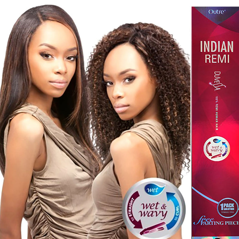 Outre Indian Remi Wet & Wavy CURLY INDIAN Human Hair Weave | Hair Crown Beauty Supply