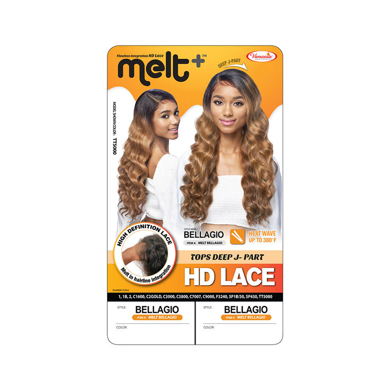 Vanessa Melt+ TOPS Deep J-part HD Lace Front Wig BELLAGIO | Hair Crown Beauty Supply