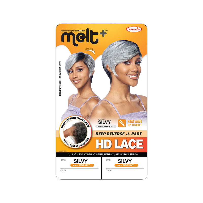 Vanessa Melt+ Deep Reverse J-Part HD Lace Front Wig SILVY | Hair Crown Beauty Supply