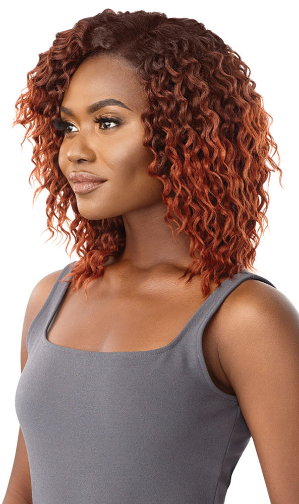 Outre Purple Pack 3PCS Wet and Wavy Style BEACH CURL | Hair Crown Beauty Supply