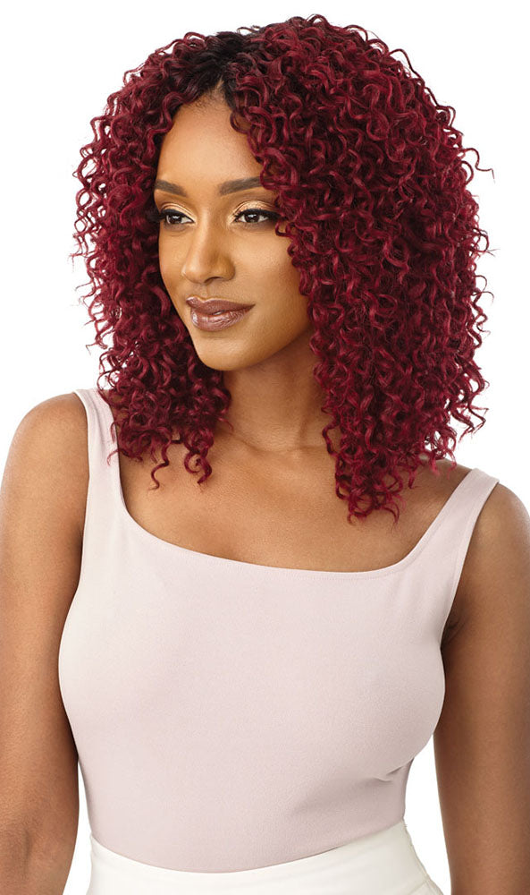 Outre Purple Pack 3PCS Wet & Wavy Style BOHO CURL | Hair Crown Beauty Supply