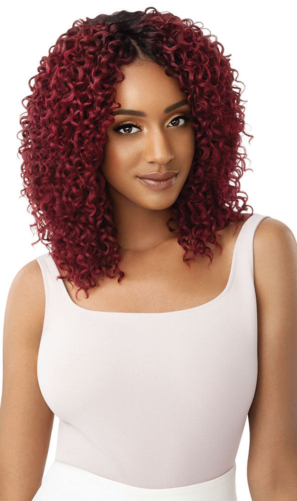 Outre Purple Pack 3PCS Wet & Wavy Style BOHO CURL | Hair Crown Beauty Supply