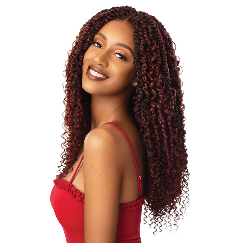 Outre X-Pression Twisted Up Lace Front 4x4 Braid Wig BOHO PASSION WATERWAVE 22" | Hair Crown Beauty Supply