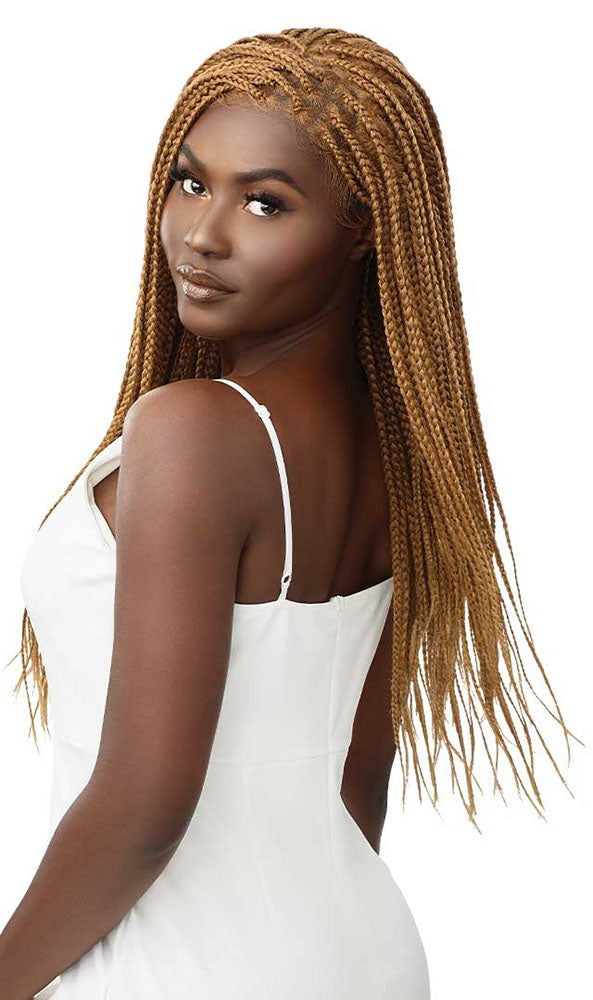 Outre Pre-Braided 13x4 HD Lace Front Wig KNOTLESS SQUARE PART BRAIDS 26" | Hair Crown Beauty Supply