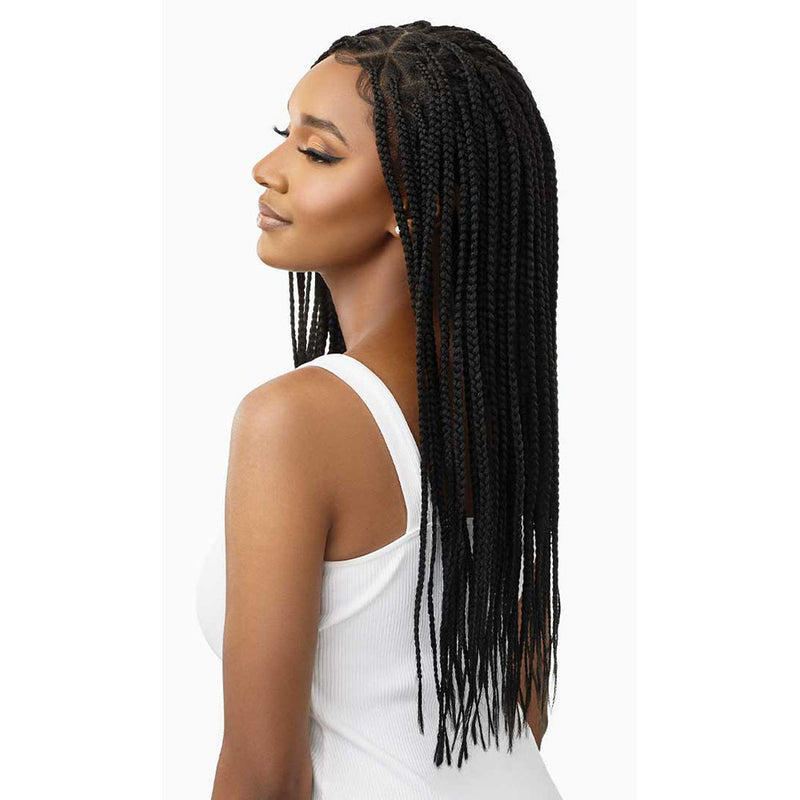 Outre Pre-Braided 13x4 HD Lace Front Wig KNOTLESS TRIANGLE PART BRAIDS 26" | Hair Crown Beauty Supply