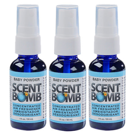 (3 Bottles) Scent Bomb Air Freshener - Baby Powder 1 fl. oz.