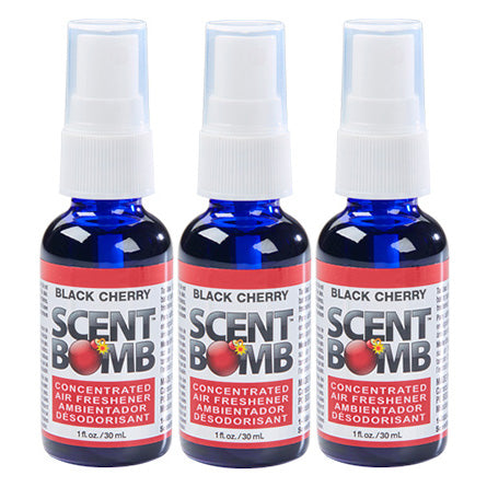 (3 Bottles) ScentBomb “Black Cherry” Air Freshener Spray Bottle 1fl oz - Hair Crown Beauty Supply
