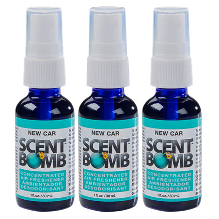 (3 Bottles) ScentBomb “New Car” Air Freshener Spray Bottle 1fl oz - Hair Crown Beauty Supply