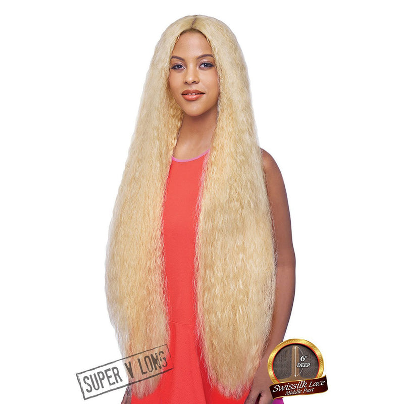 Vanessa Honey Human Hair Blend Deep Part Lace Front Wig TDHB NIKOLA 45 | Hair Crown Beauty Supply