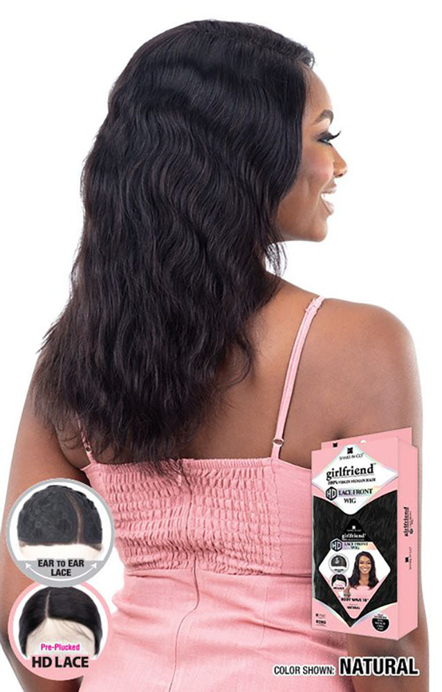 Shake-N-Go Girlfriend 100% Virgin Human Hair HD Lace Front Wig BODY WAVE 18" | Hair Crown Beauty Supply