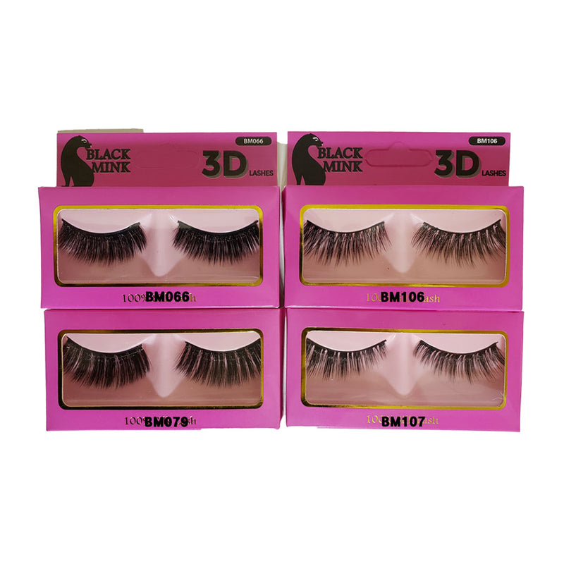 Black Mink 3D Lashes - Hair Crown Beauty Supply