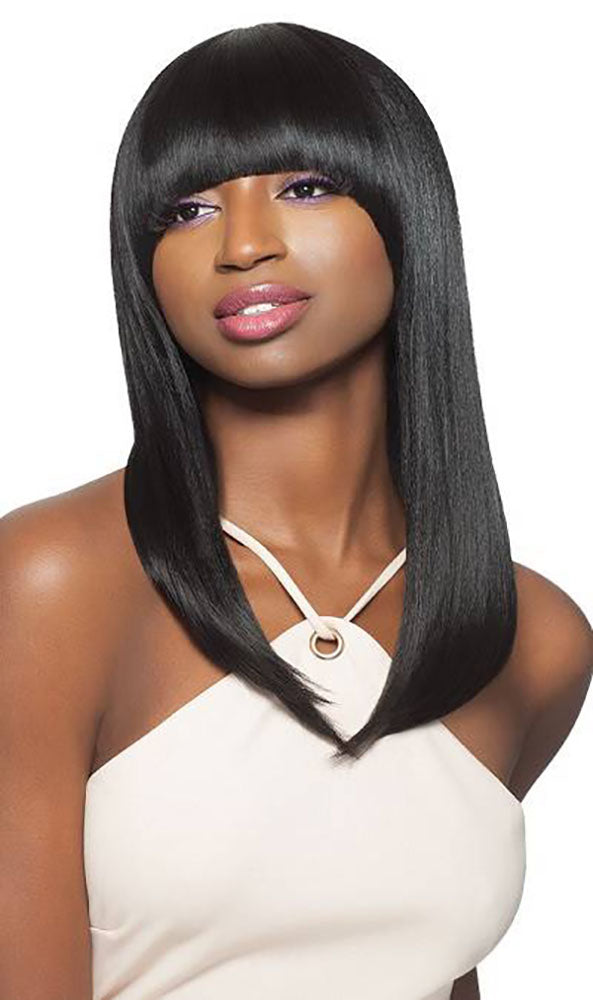 Outre &Play Human Hair Blend Oval Bang Wig DARCI | Hair Crown Beauty Supply