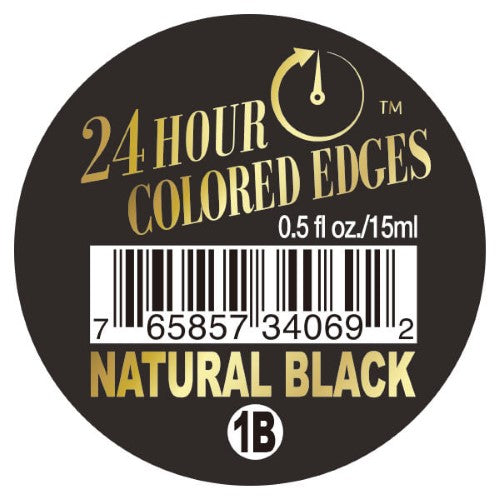 EBIN 24Hour Colored Edge Tamer 0.5oz NATURAL BLACK - Hair Crown Beauty Supply