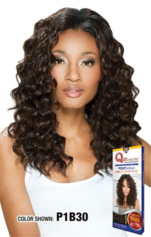 Que Fourbulous Loose Deep 5PCS Long Human Hair Mastermix - Hair Crown Beauty Supply
