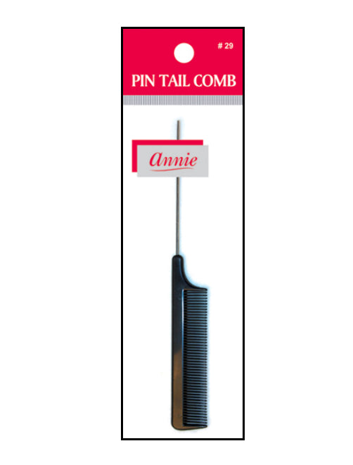 Annie Pin Tail Comb with Metal Tail BLACK - Hair Crown Beauty Supply