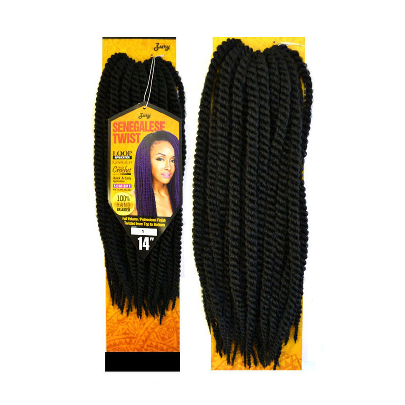Zury Senegalese Twist Crochet Synthetic Braid 14" | Hair Crown Beauty Supply