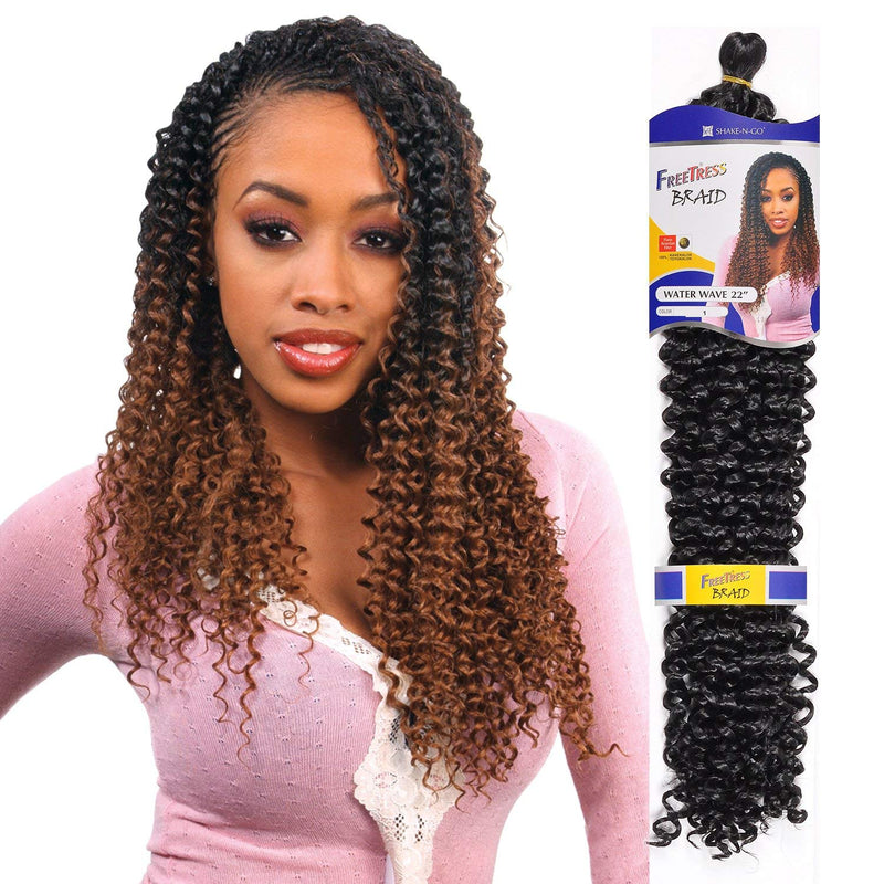 (6 Pack) FreeTress Braid Water Wave 22" - Hair Crown Beauty Supply