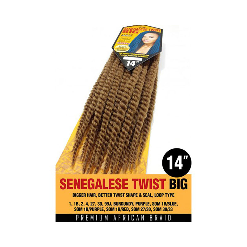 Zury Senegalese Twist Crochet Synthetic Braid BIG 14" | Hair Crown Beauty Supply